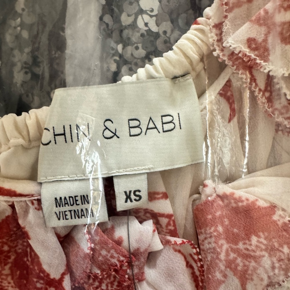 Sachin + Babi Katie One-Shoulder Dress in Cream and Rust Sizes XS and S NWT - Picture 7 of 8